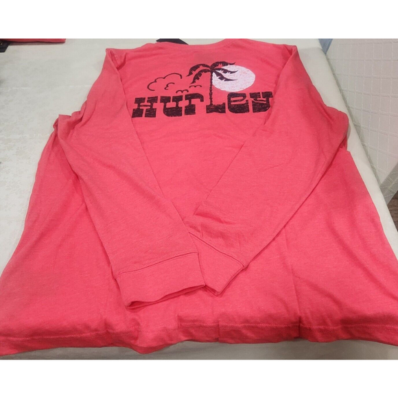 Hurley Men's  Long Sleeve Front Logo & Back Graphic XL Tee Shirt NWT - Picture 4 of 6